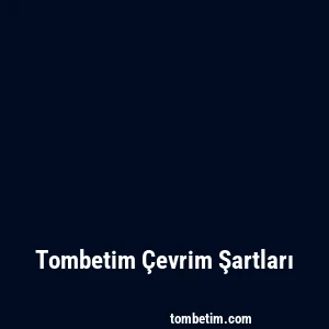 Tombetim Çevrim Şartları